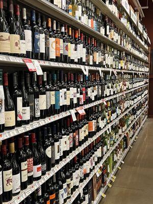 Fantastic wine selection