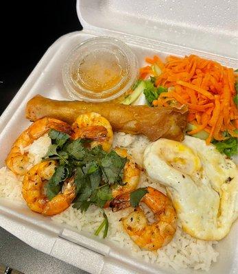 Rice Platter w/ Shrimp