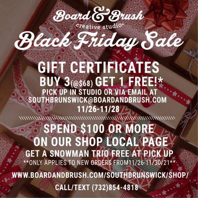 BLACK FRIDAY SPECIALS!