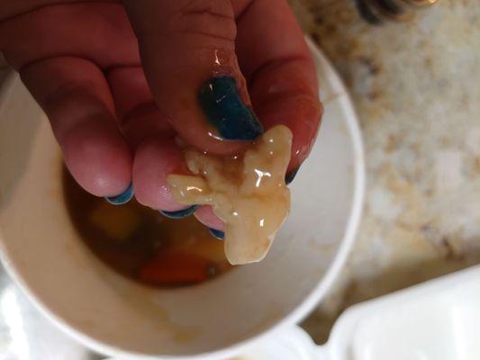 This is supposed to be the chicken in oyster sauce. It's extremely small portions. I think I got maybe five pieces of chicken.