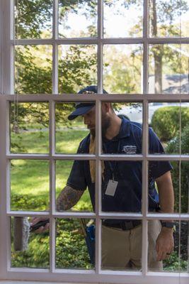 Detailed professional window cleaning