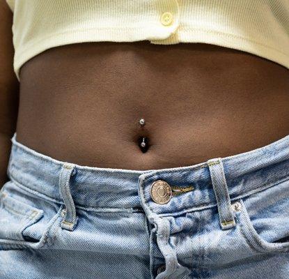 Belly button piercing