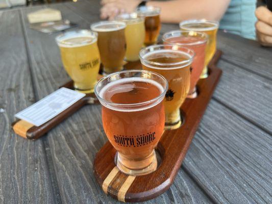 Beer flight ($10)