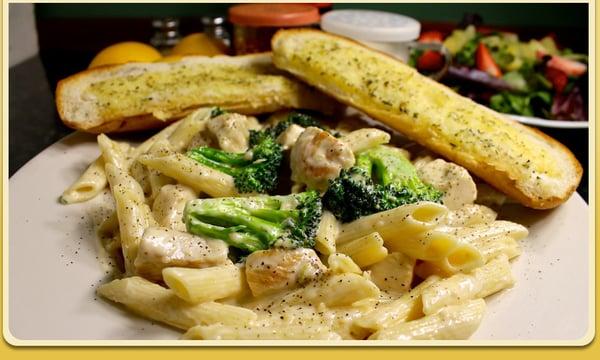 Chicken Broccoli Ziti Alfredo