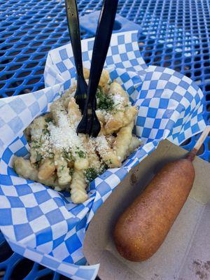 Garlic Fries Corn Dog