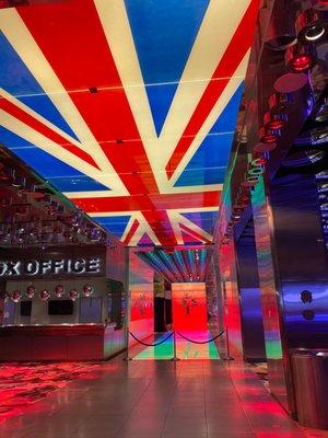 Union Jack ceiling decor