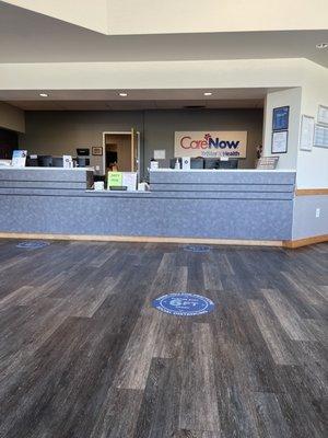 Inside lobby of CareNow Cane Ridge