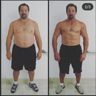 Steve lost 60lbs in the first 3 months of training and his cholesterol dropped to 120 fromn 435.