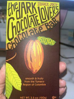 Colombian dark chocolate. Literally the best.