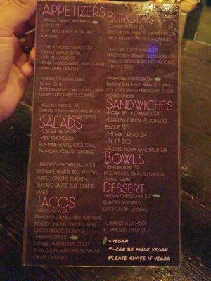 Food menu