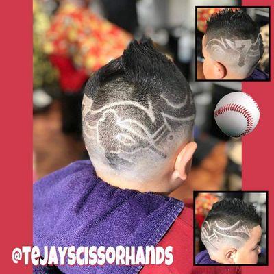 Knocking another one out the park. Tejay Scissorhands creating art on another satisfied client. Make your appointment with him today.