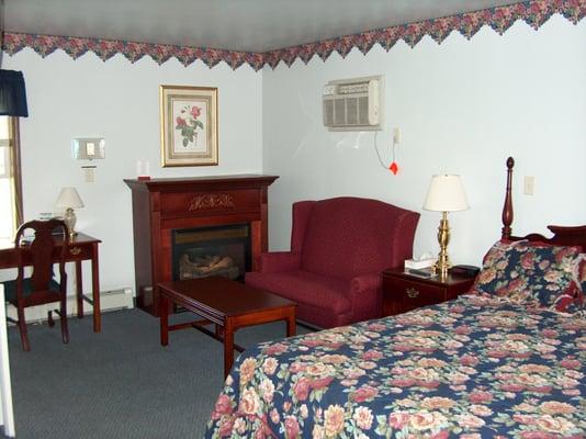 Guest Room with Fireplace