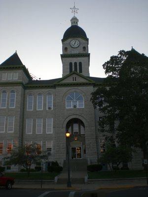 Our neighbor across the street - the Jasper County Courthouse.