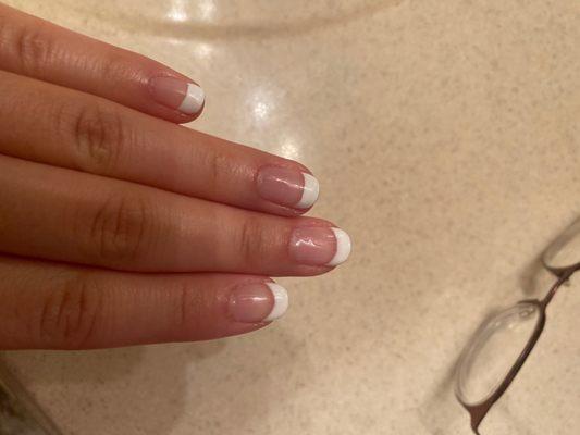 Not so great french tip