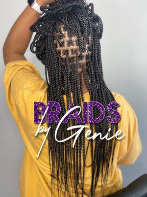 Knotless box braids