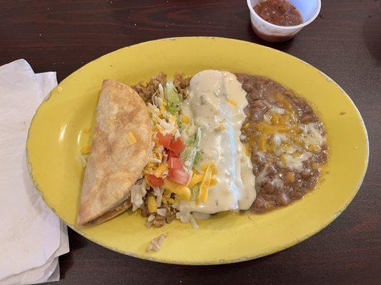 Enchilada &Taco Plate