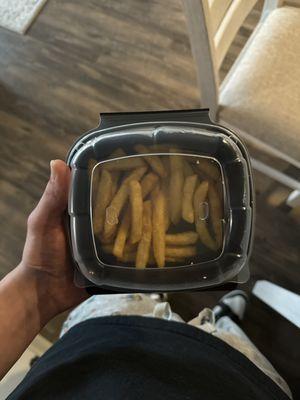 "side of French Fries" more like a kid sized serving LMAO.