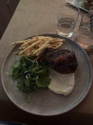 Ny Strip with horseradish glaze. Perfection