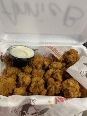 Delicious fried mushrooms