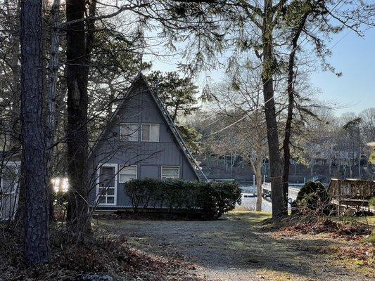 This a A shape house my Dad built around 70 years ago.