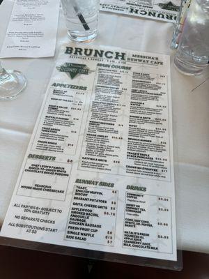 Brunch Menu