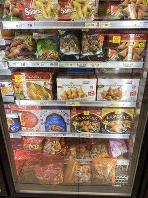 Frozen samosa selection