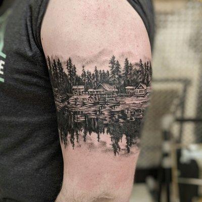 Alaskan Scene done by Elizabeth