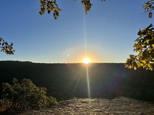 Sun rise Yellow Rock