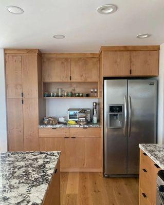 Nothing like natural wood cabinets creating a warm cozy home!