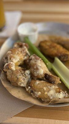 Garlic Parmigiana and Cajun Dry Rub Wings