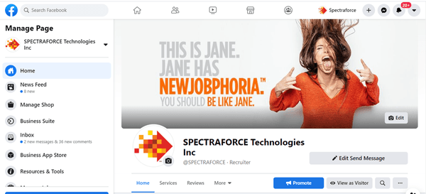 Give us a like on Facebook!  @SPECTRAFORCE