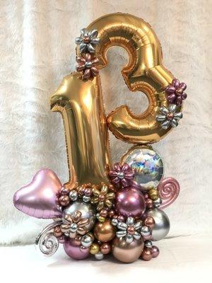 Balloon Birthday party Arrangements.