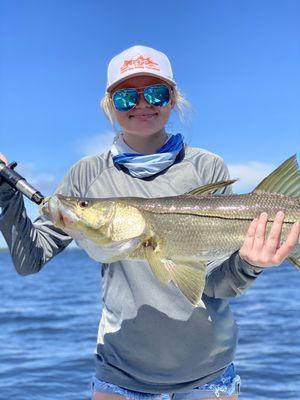 Snook are one of most common species in South West Florida. They are not found in many other areas and are extremely hard fighting fish