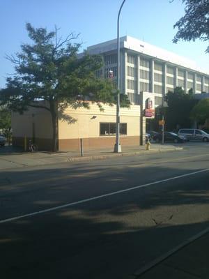 The exterior of Dunkin' Donuts on State Street in downtown Rochester.