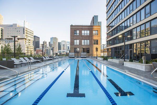 Outdoor lap pool | Exhibit on Superior