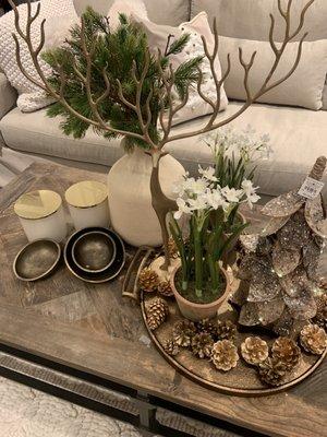 2021 Holiday Inspiration via PB * Coffee Table setup