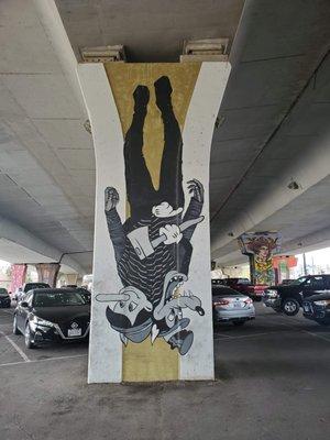 I love how this is painted upside down. Just creativity.