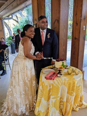 Wedding reception at the Mary Ann Peeples Pavilion.