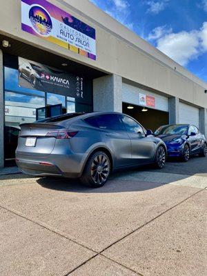 Back to back Performance Tesla Model Y PPF wraps going down!