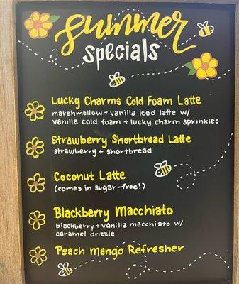 Summer drink specials!