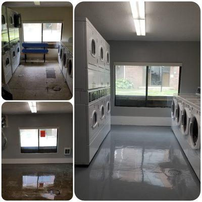 Picture of renovations, with the assistance of Jason T & his team at Automatic Laundry. Full review available