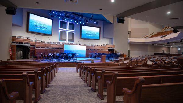 The auditorium from the lower level.