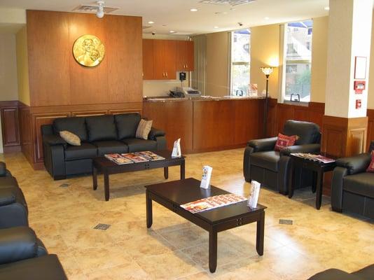 Waiting area for Dr. Irene Kakossian's Cosmetic Surgery Center, K & K Health & Beauty.