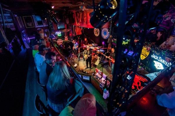 Corner view of the happiest place in Music City - Bourbon Street Blues and Boogie Bar.