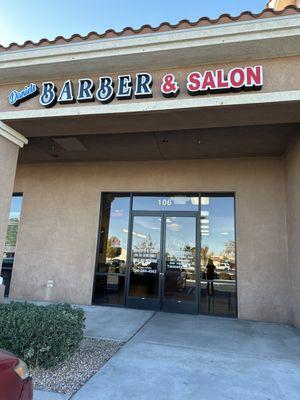 Front view of the Daniel's Barber & Salon