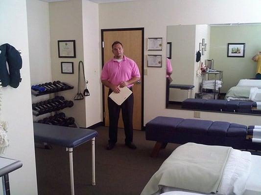 One of the treatment areas, with Dr Shep