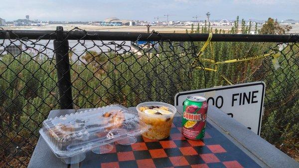 From LGB Airport to Artesia to El Segundo to watch planes at LAX land and take off while snacking on Portuguese food.  A weird day indeed.