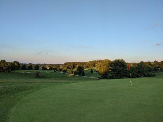 Dusk, hole 9