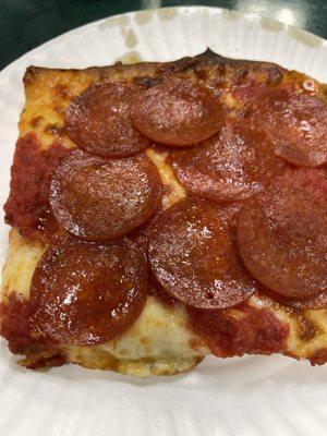 Grandma Slice with pepperoni