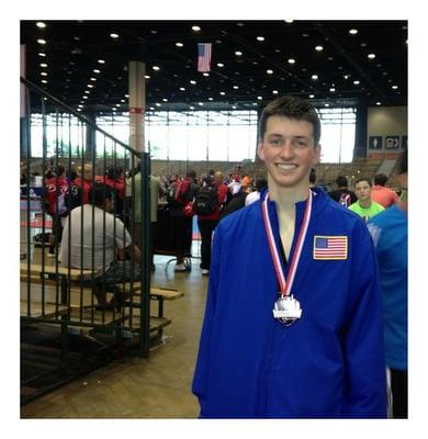 Hans Pruter Bronze Medal at the USA Taekwondo Nationals in Chicago IL